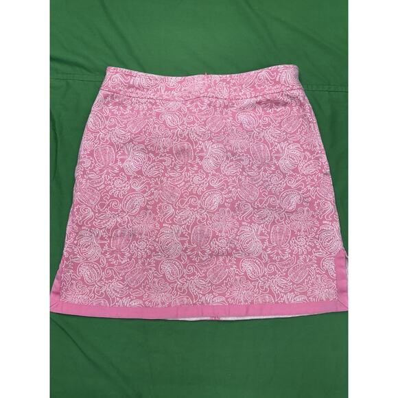 Vineyard Vines Shep & Ian Womens Blend Skirt Pink Size 6 Lined EUC Ribbon Accent - Picture 1 of 6